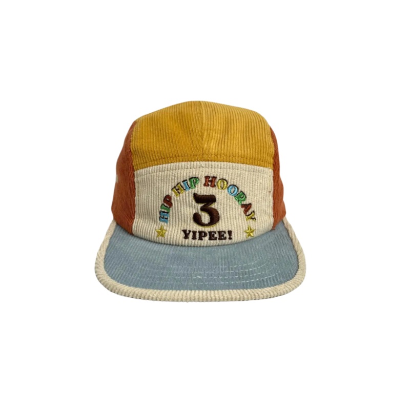 3rd Birthday Cord Cap – Primary Spliced by Banabae