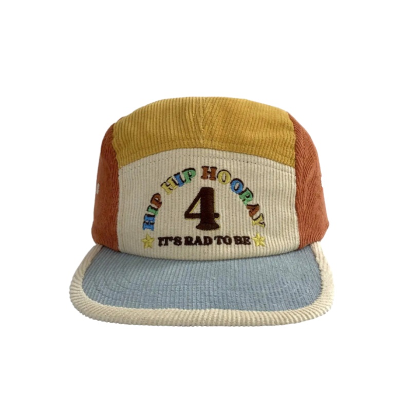 4th Birthday Cord Cap – Primary Spliced by Banabae