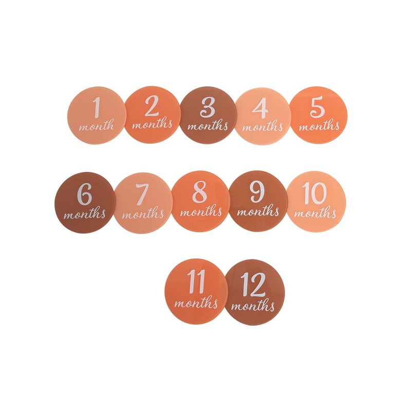 Acrylic Monthly Milestone Prop Photo Cards – Blush by Pearhead