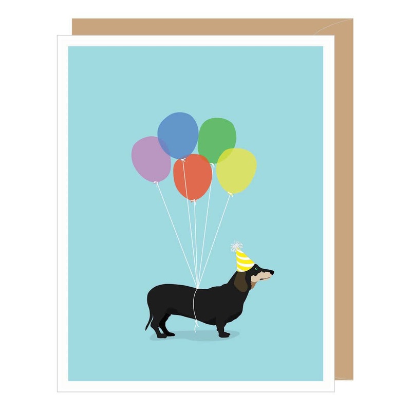 Dachschund Birthday Card by Apartment 2 Cards