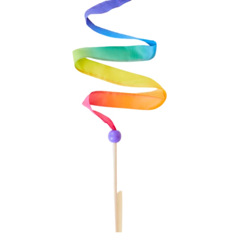Mini Streamer Wand – Rainbow by Sarah’s Silks