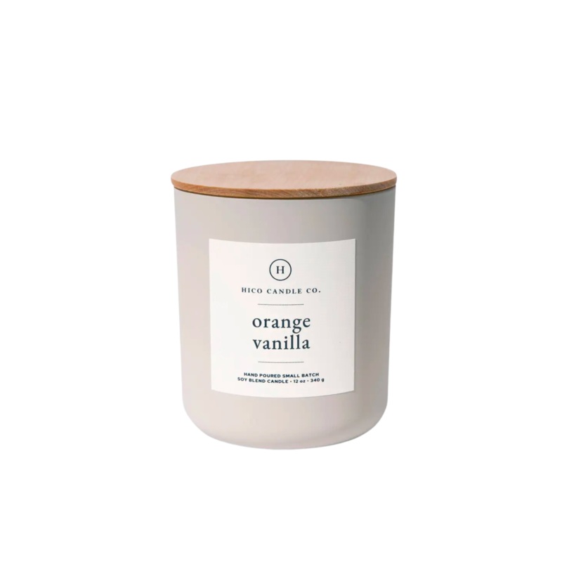 Orange Vanilla 12oz Candle by Hico Candle Co.