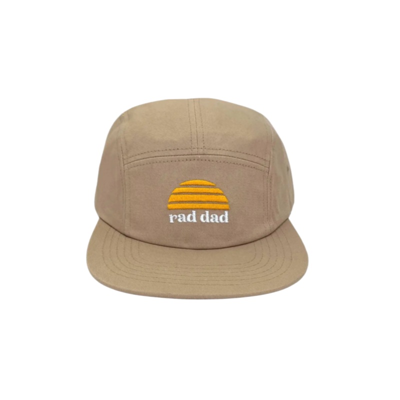 Rad Dad Five Panel Cap – Sand by Banabae