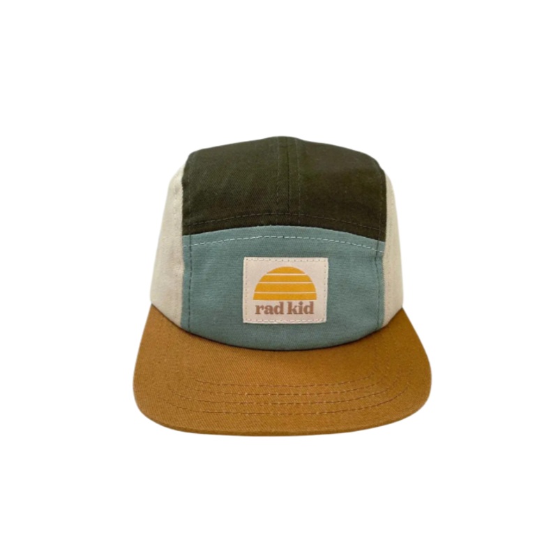 Rad Kid Spliced 5 Panel Cap – Khaki by Banabae