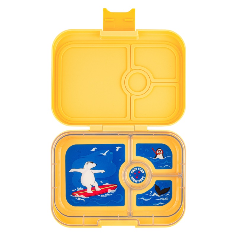 Yumbox Panino Leakproof Bento Box – 4 Compartment – Yoyo Yellow