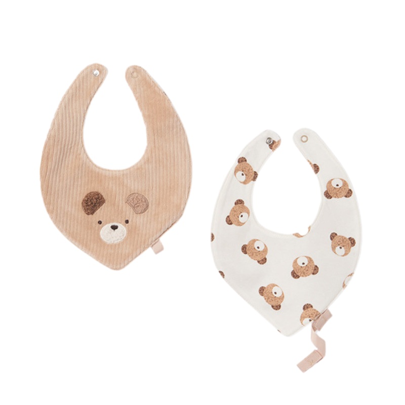 Bear Bib Set – Wood by Mayoral – FINAL SALE