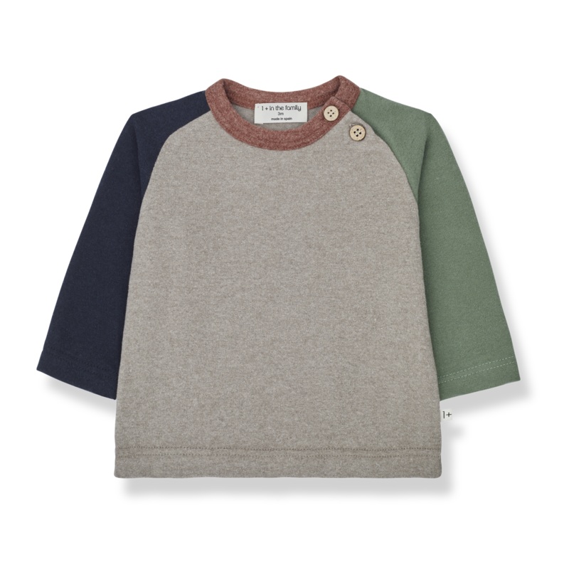 Jos College T-Shirt – Taupe by 1+ in the Family FINAL SALE