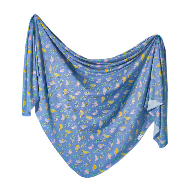 Knit Swaddle Blanket – Birdie by Copper Pearl
