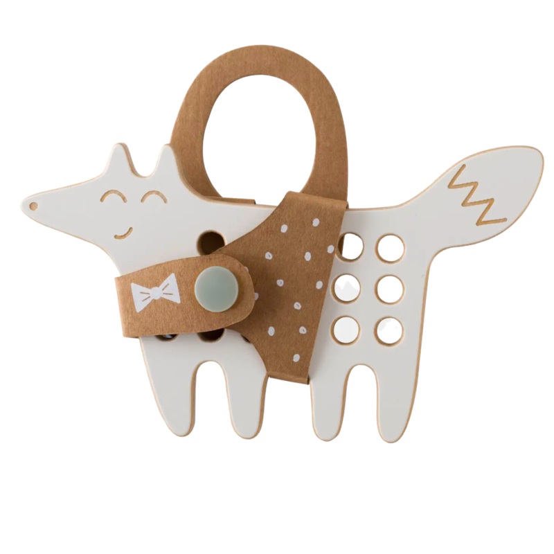 The Fox – Small Wooden Lacing Toy by Milin