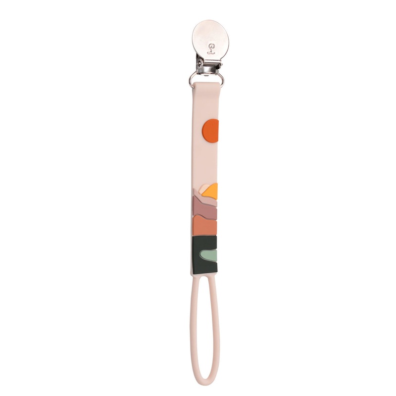 Beadless Pacifier Clip – Canyon Sunset by Loulou Lollipop