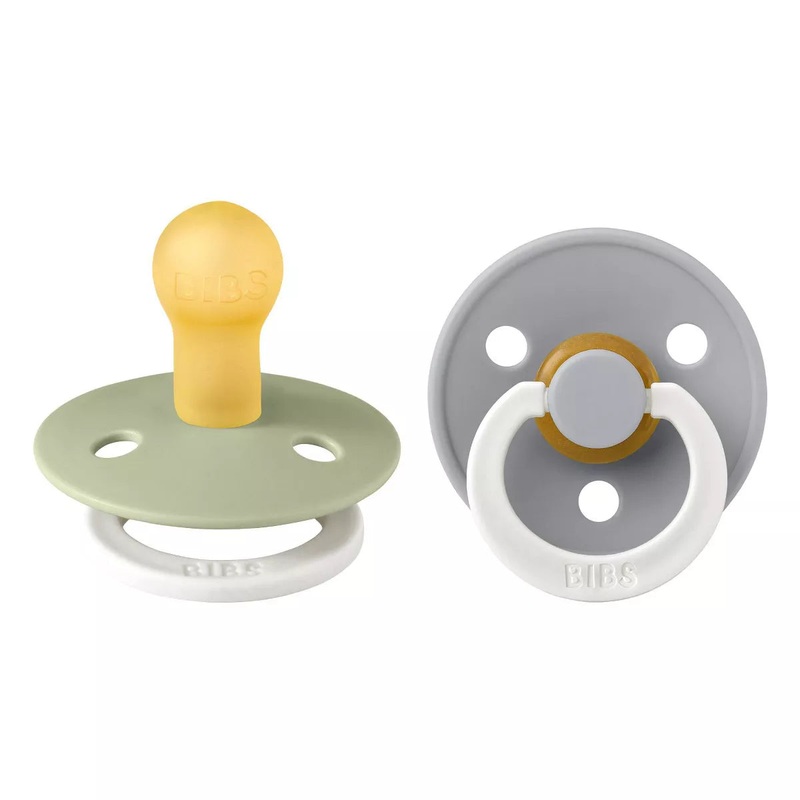 Bibs Glow Pacifier 2 Pack – Sage + Cloud