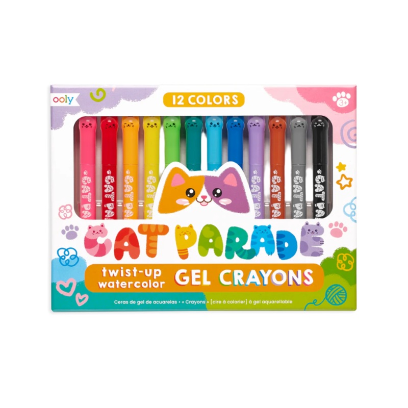 Cat Parade Gel Crayons – Set of 12 by OOLY