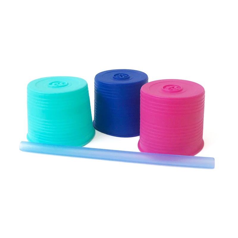 Universal Straw Tops – Sea + Berry + Cobalt by GoSili