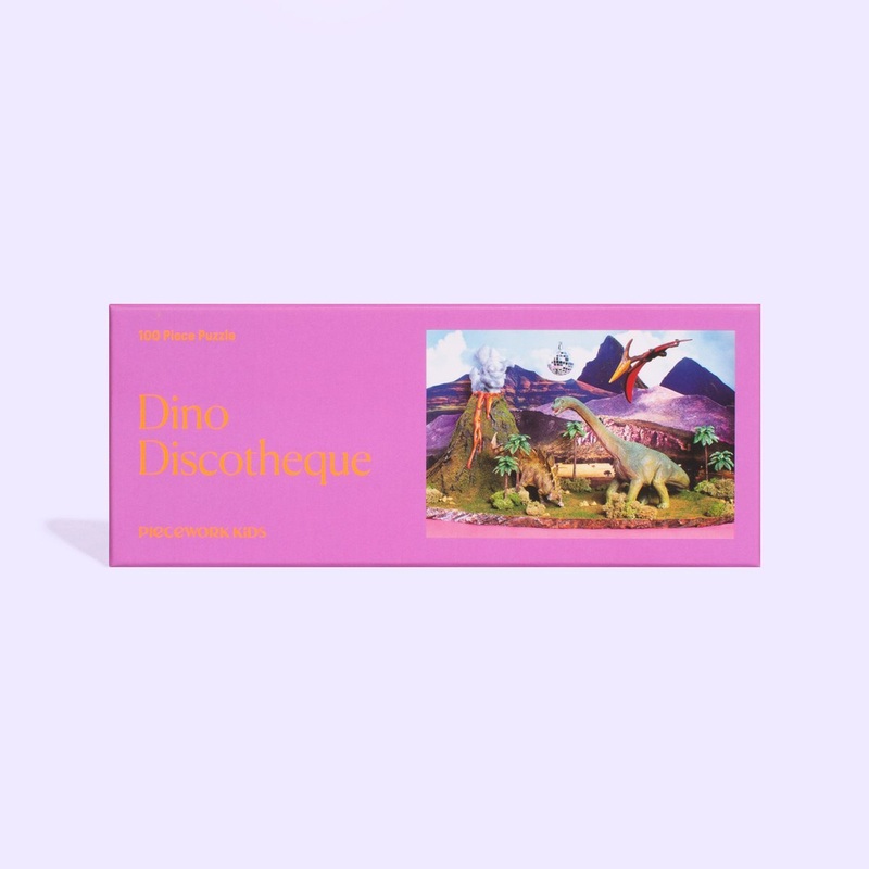 Dino Discotheque 100 Piece Puzzle by Piecework Puzzles