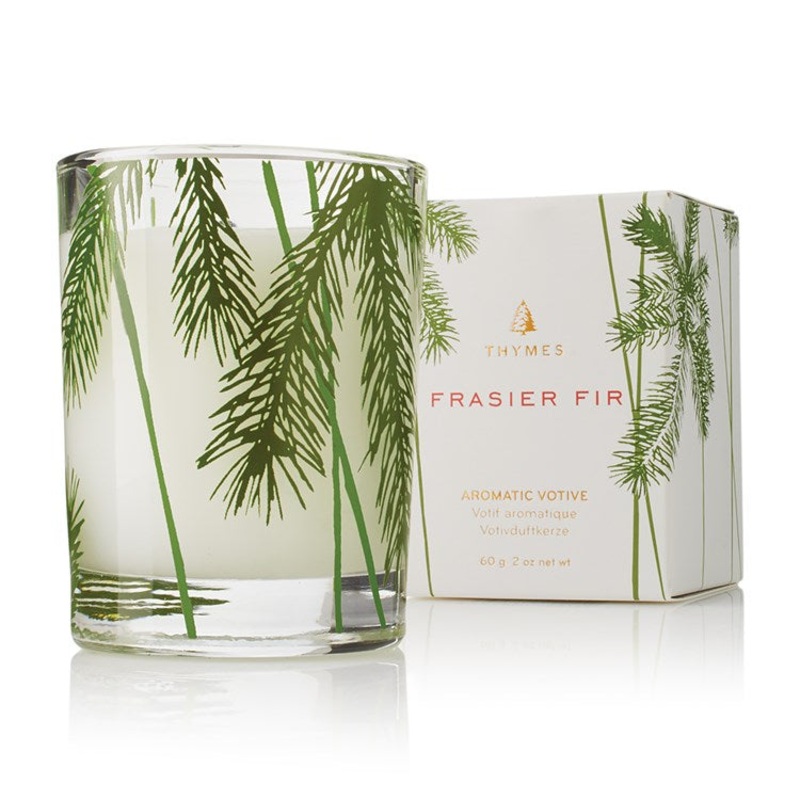 Frasier Fir Votive Candle – Pine Needle Design by Thymes