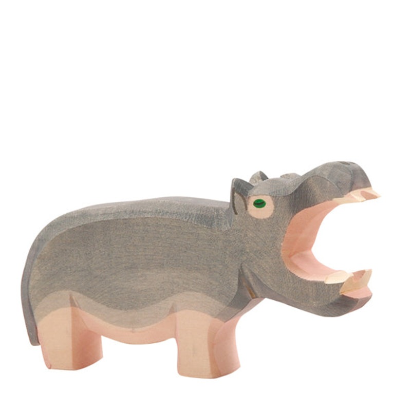 Hippopotamus – Open Mouth by Ostheimer Wooden Toys