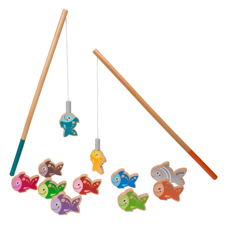 Let’s Go Fishing – Wooden Magnetic Fishing Playset by Janod