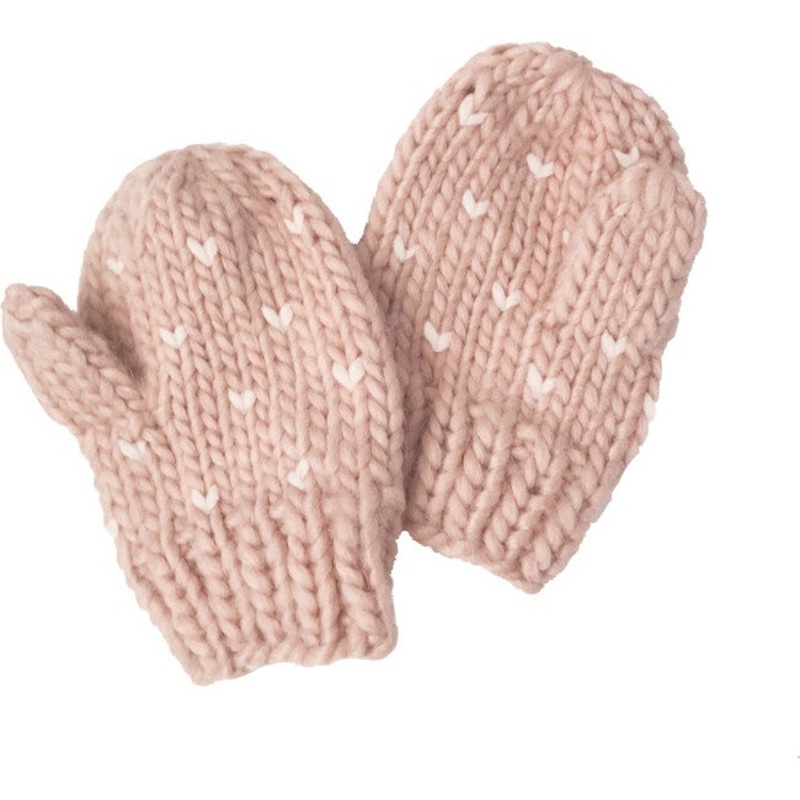 Sawyer Hand Knit Mittens – Blush by The Blueberry Hill
