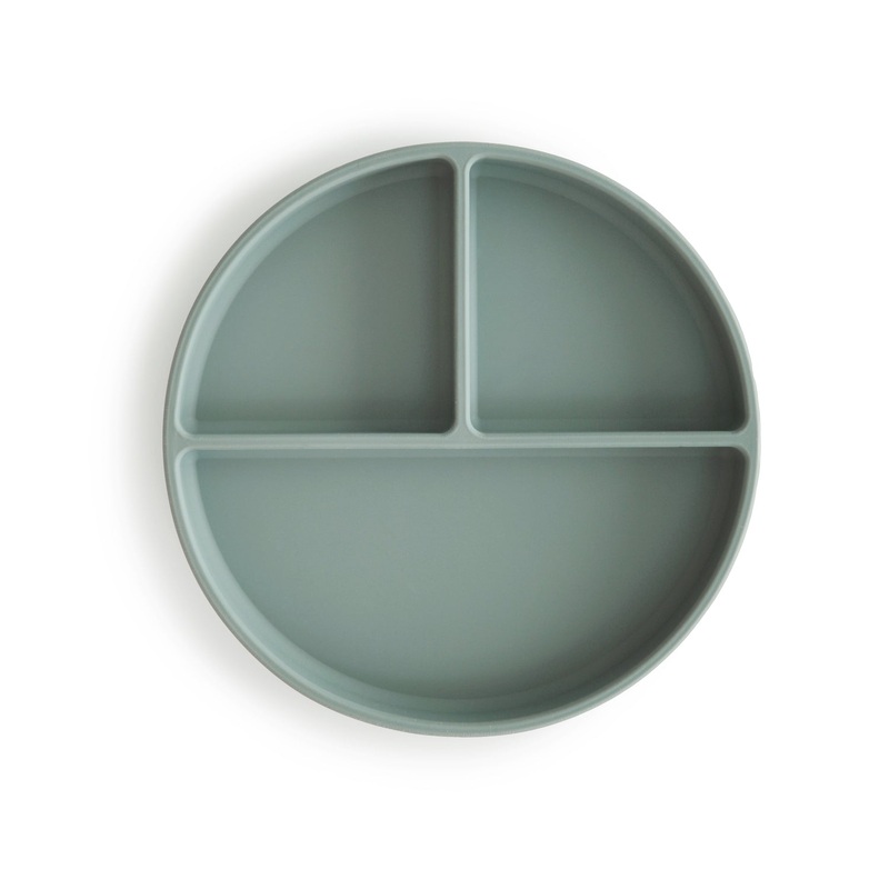 Silicone Suction Plate – Cambridge Blue by Mushie & Co