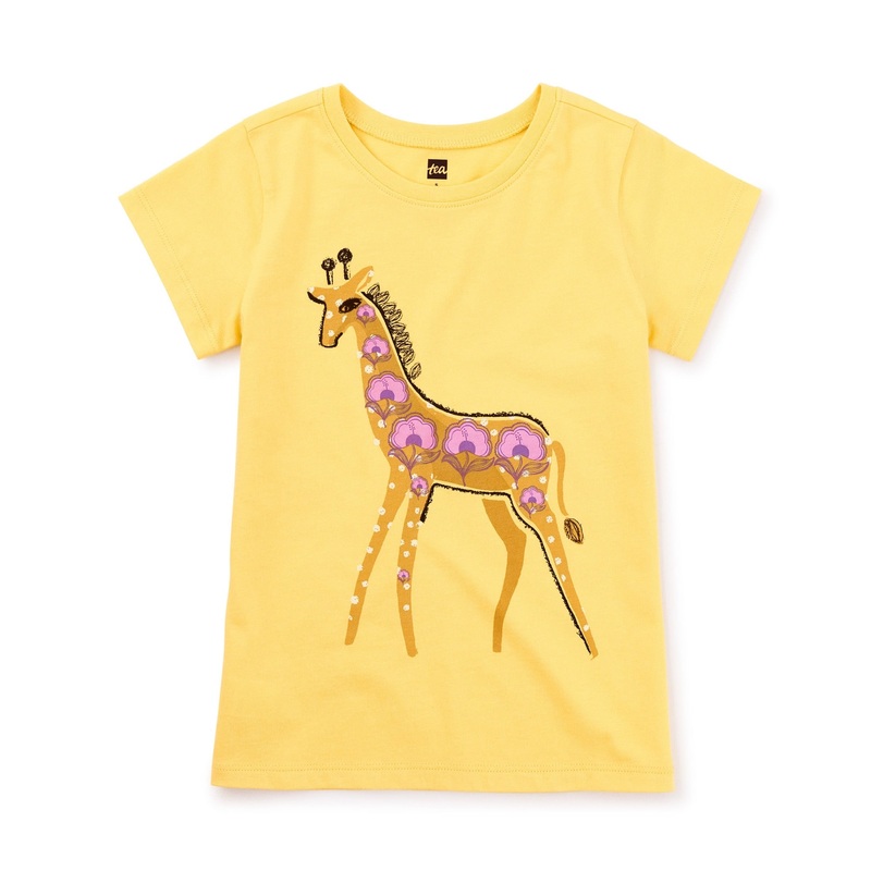 Floral Giraffe Graphic Tee – Del Sol by Tea Collection FINAL SALE