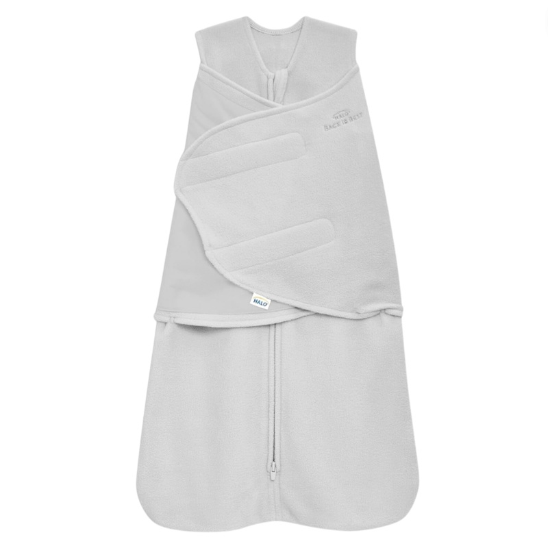 Micro Fleece SleepSack Swaddle – Grey by Halo