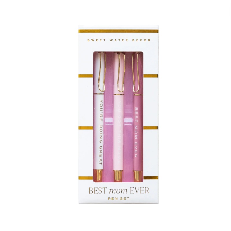 Best Mom Ever Metal Pen Set by Sweet Water Decor