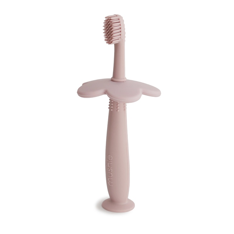 Flower Training Toothbrush – Blush by Mushie & Co