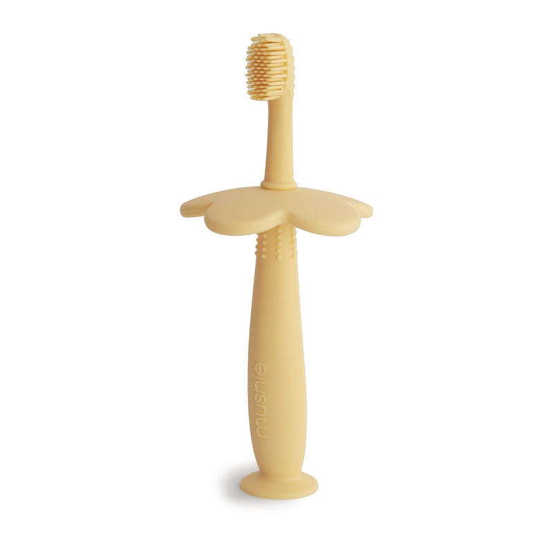 Flower Training Toothbrush – Daffodil by Mushie & Co