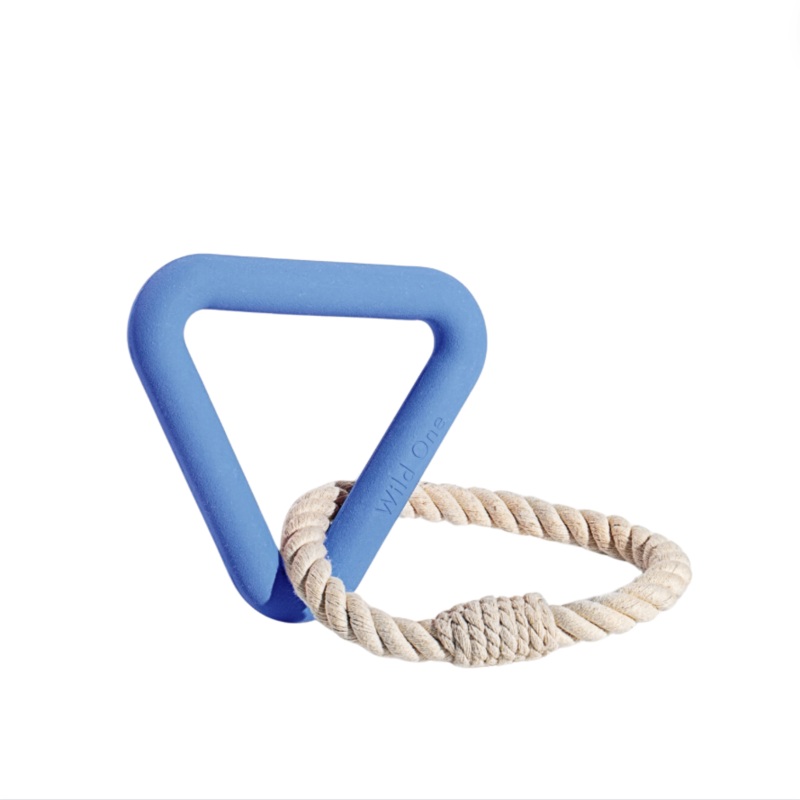 Triangle Tug Dog Chew Toy – Moonstone by Wild One