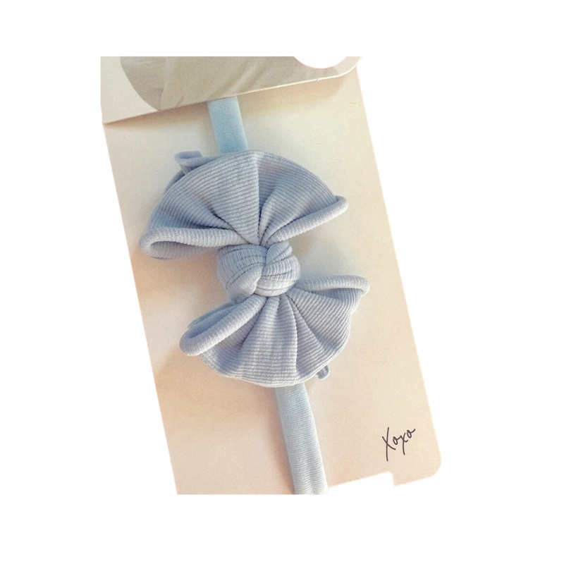 Baby Fab Skinny Headband – Dusty Blue by Baby Bling