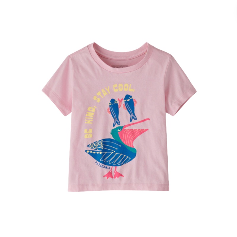 Baby Graphic T-Shirt – Free Ride: Peaceful Pink by Patagonia  FINAL SALE