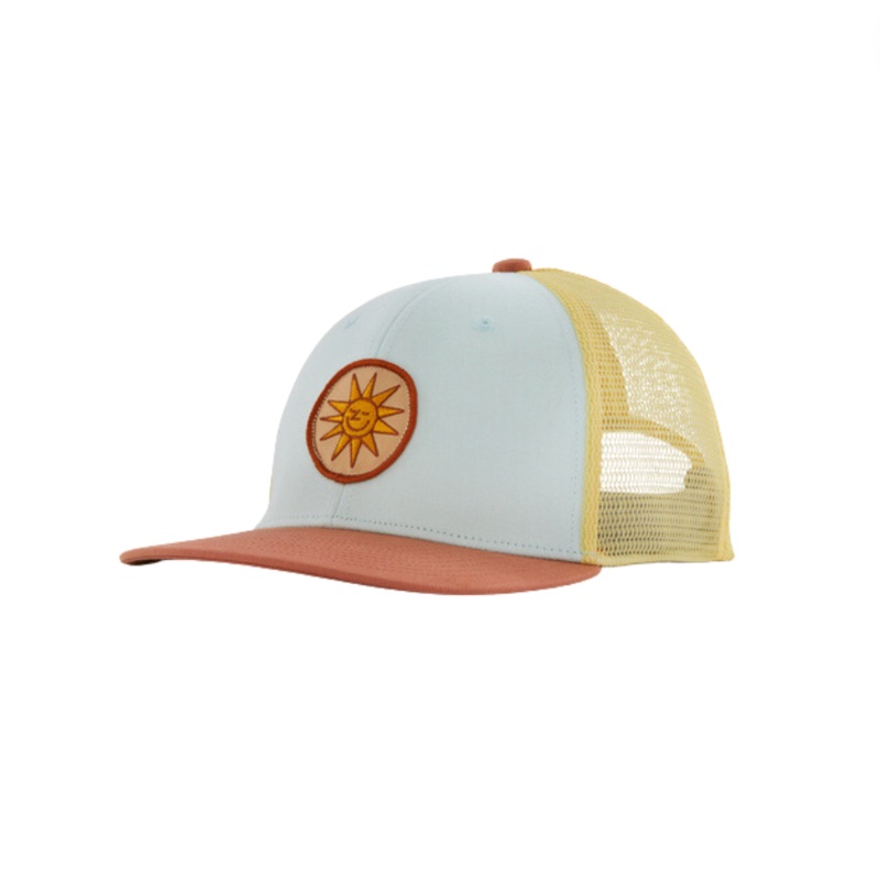 Kids’ Trucker Hat – Early Riser Sun Patch: Wispy Green by Patagonia