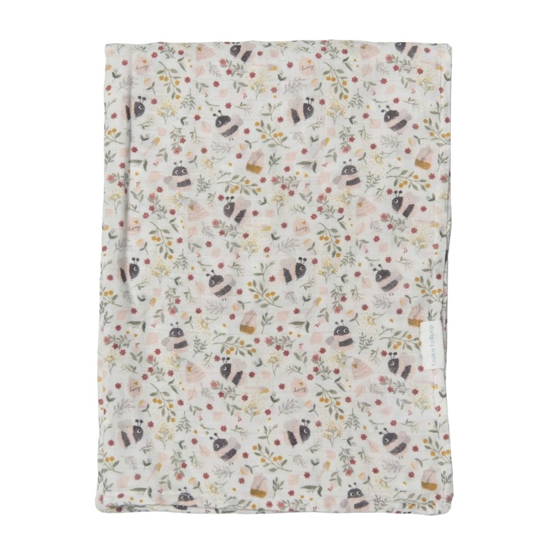 Luxe Muslin Swaddle – Bumblebees by Loulou Lollipop