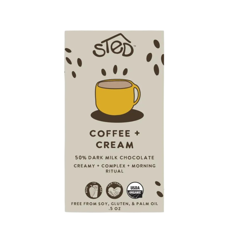 Mini Chocolate Bar – Coffee + Cream by Sted Foods