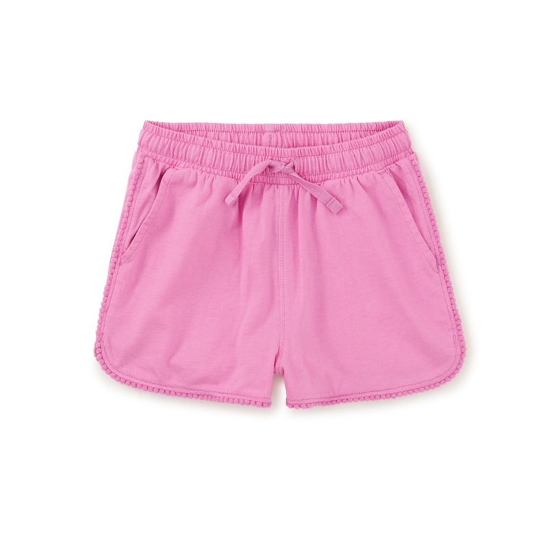 Pom-Pom Gym Shorts – Perennial Pink by Tea Collection FINAL SALE