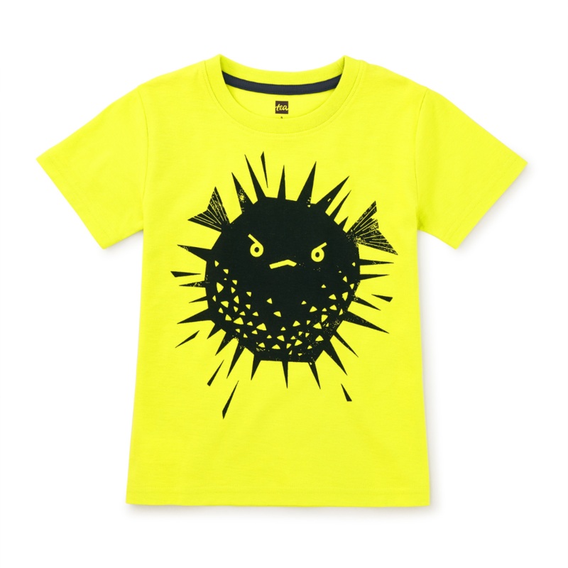 Puffer Fish Graphic Tee – Highlighter by Tea Collection FINAL SALE