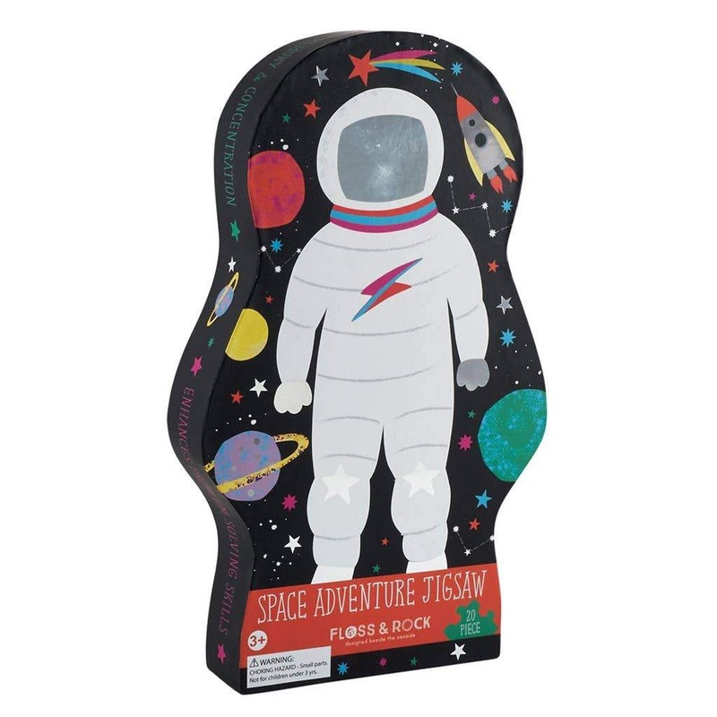 Astronaut in Space Jigsaw – 20 Pieces by Floss & Rock