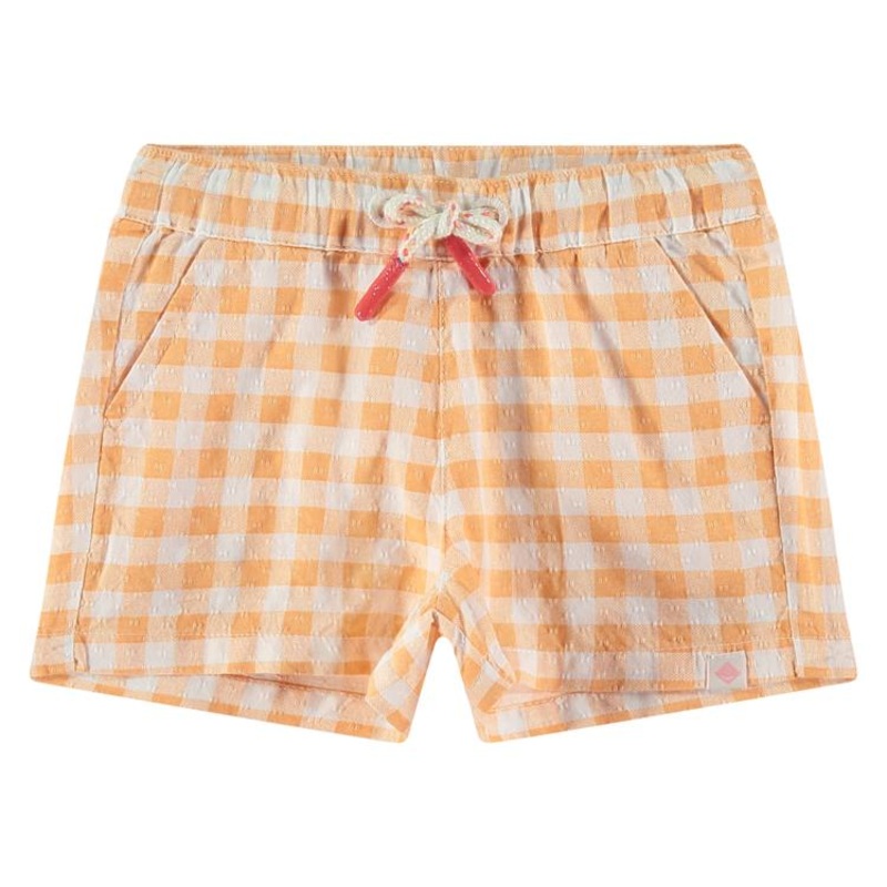 Baby Gingham Shorts – Cantaloupe by Babyface – FINAL SALE