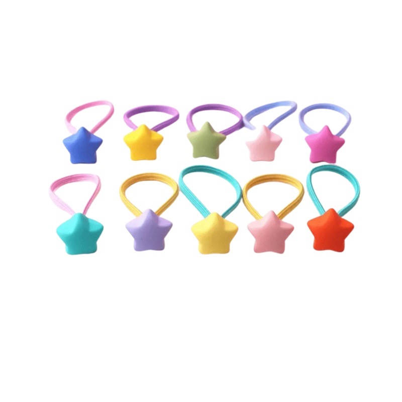 Hair Elastics 10 Piece Box Set – Matte Stars by Miki Miette