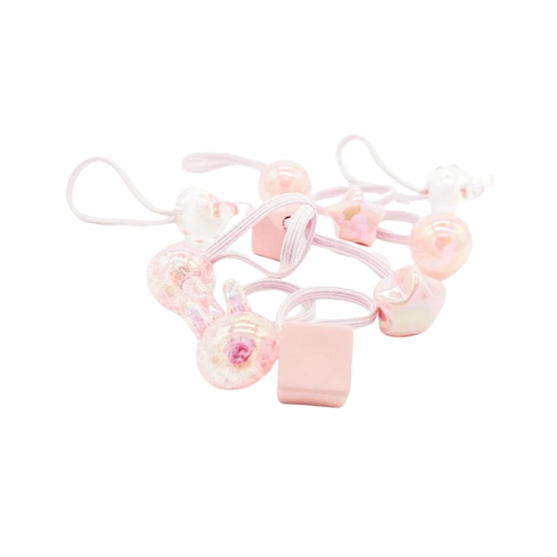 Hair Elastics 10 Piece Box Set – Pink by Miki Miette