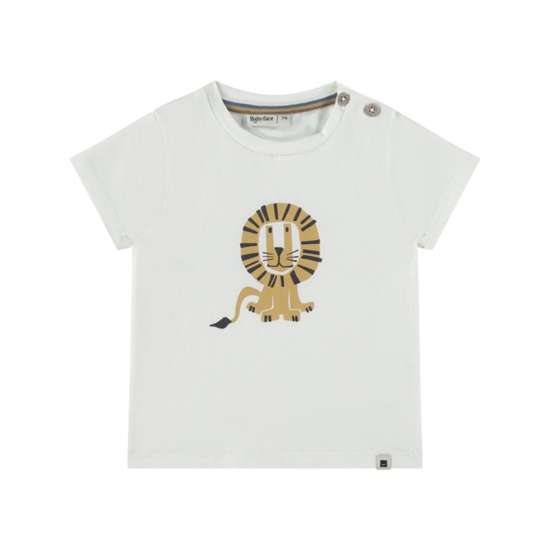 Lion Short Sleeve Tee – Milk by  – FINAL SALE