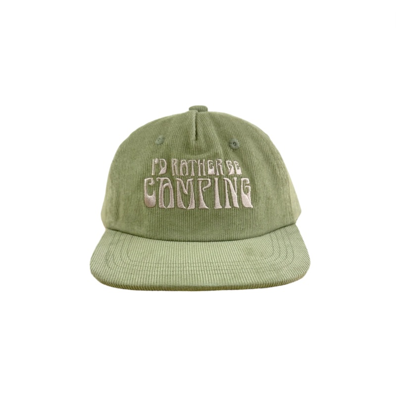 Rather Be Camping Unstructured Snap Back Hat – Pine by Tiny Whales
