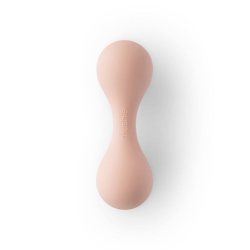 Silicone Baby Rattle Toy – Blush by Mushie & Co