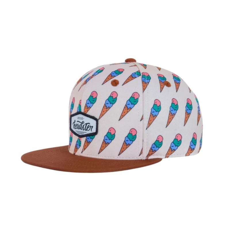 Stay Chill Snapback – Pale Beige by Headster Kids