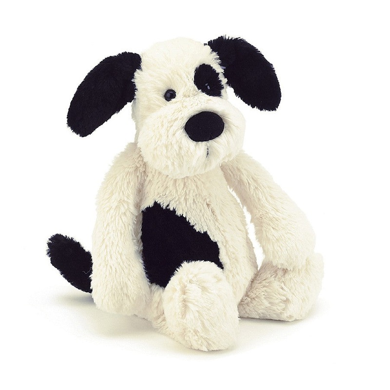 Bashful Black + Cream Puppy – Original 12 Inch by Jellycat