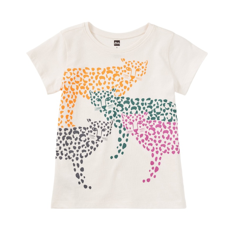 Rainbow Jaguars Graphic Tee – Chalk by Tea Collection