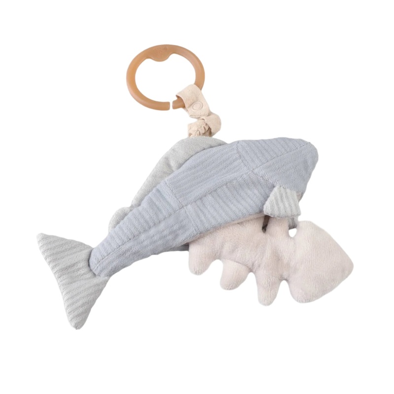 Trout Baby Handheld Rattle with Fishbone by Little Lamb Kind