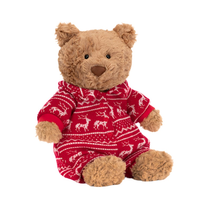 Bartholomew Bear Winter Pajamas – 10 Inch by Jellycat