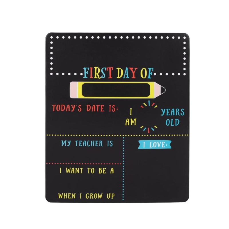 First Day and Last Day of School – Reversible Chalkboard by Kate & Milo
