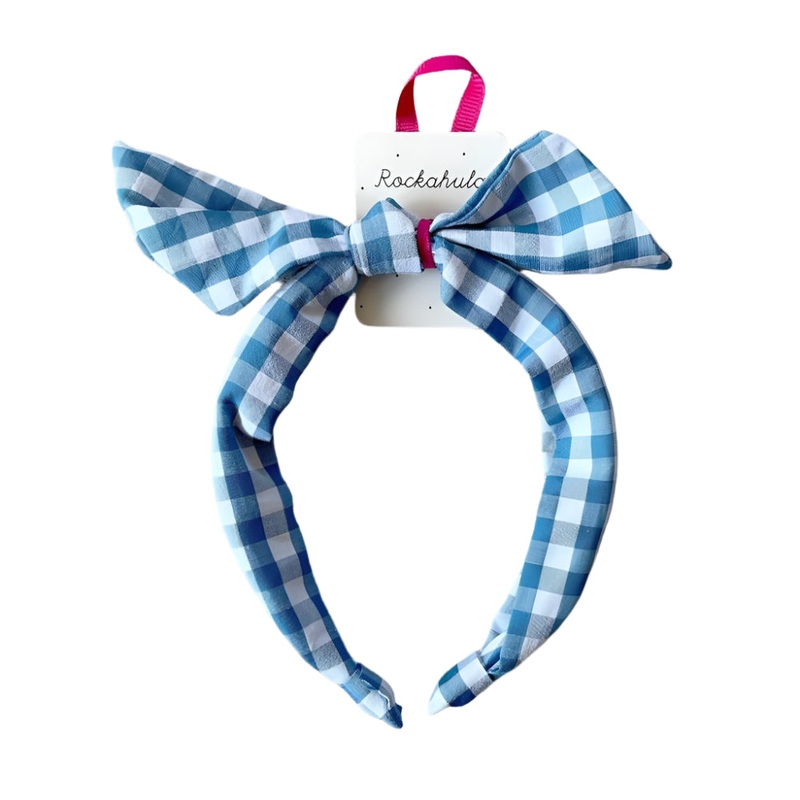 Gingham Picnic Tie Headband by Rockahula Kids